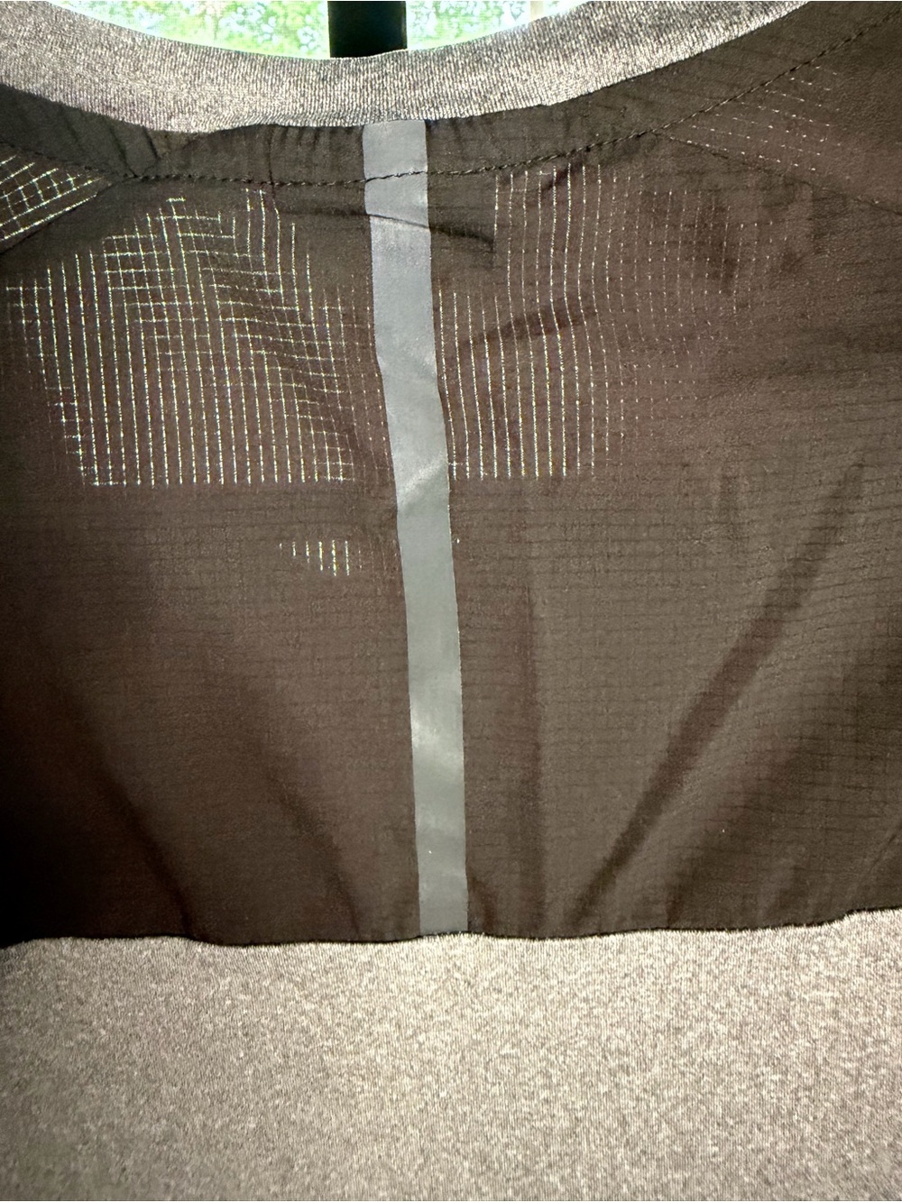 Spyder Active Gray Short-Sleeve Athletic Tee with Black Shoulder Panels - Picture 5 of 7